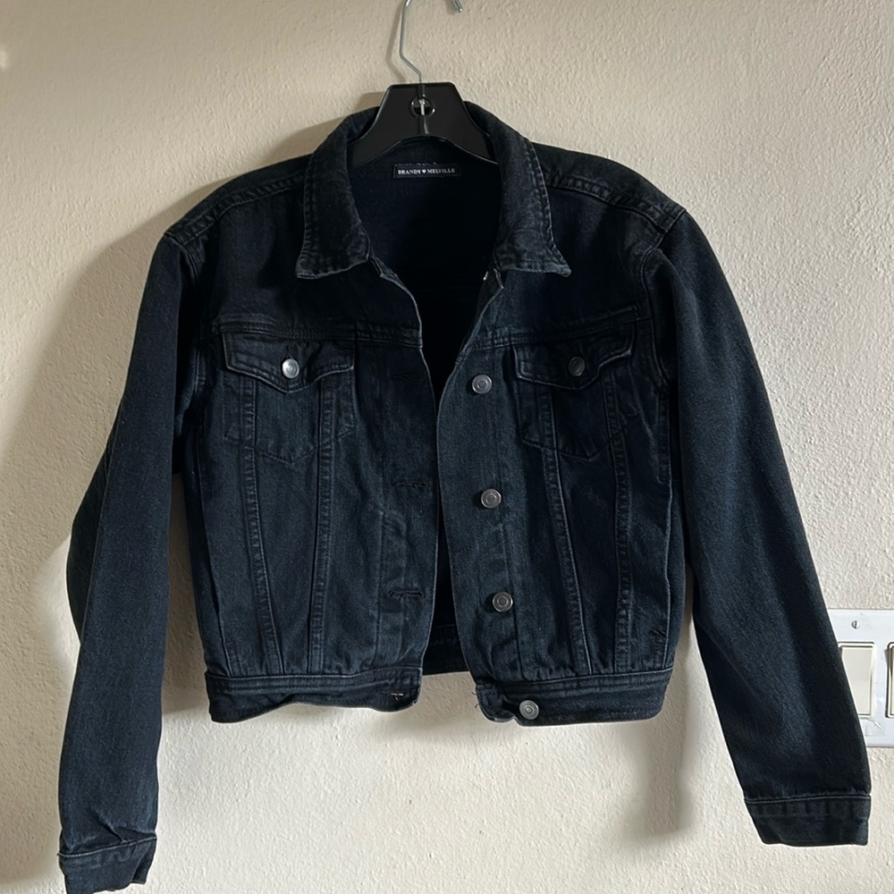 Brandy Melville black denim jacket size sm-med.